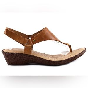 Born Ardith Wedge Genuine Leather Sandal